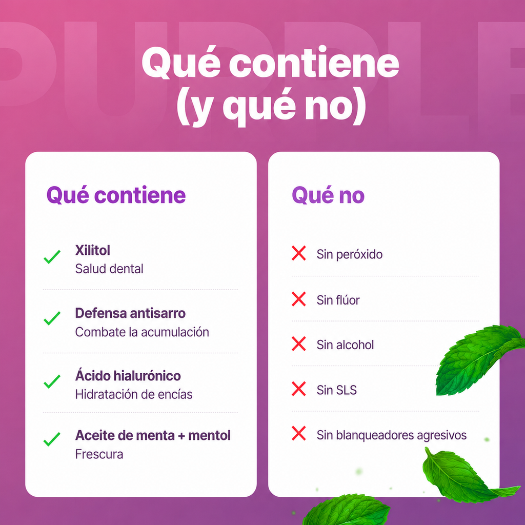 Enjuague bucal violeta