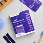 tiras blanqueadoras violetas